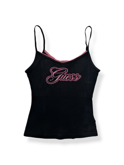 Guess Airbrush Logo Cami ♡ S