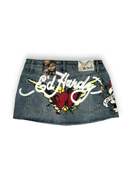 Deadstock Ed Hardy Mini Skirt