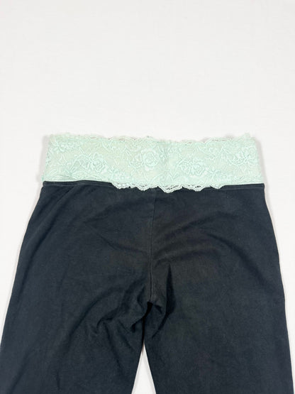 PINK Seafoam Lace Flared Leggings ♡ XS