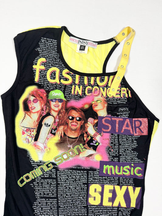 Print Mesh Back Tank