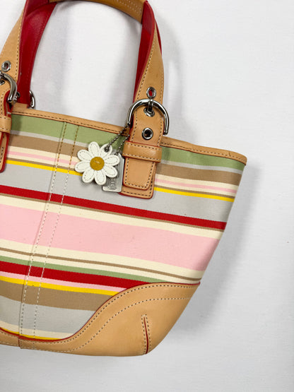 Coach Spring Striped Bag ♡