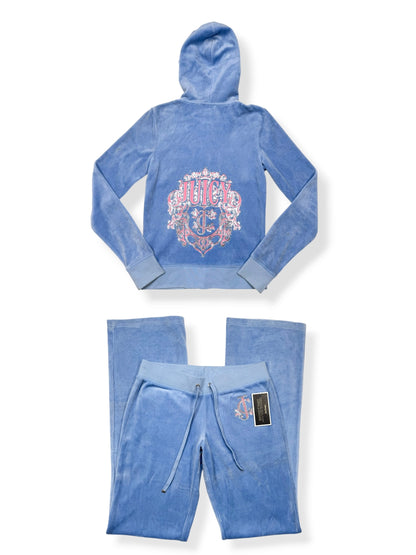 Blue & Pink Juicy Couture Velour Tracksuit ♡ XS/S