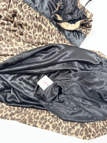 Leopard Bubble Mini Dress