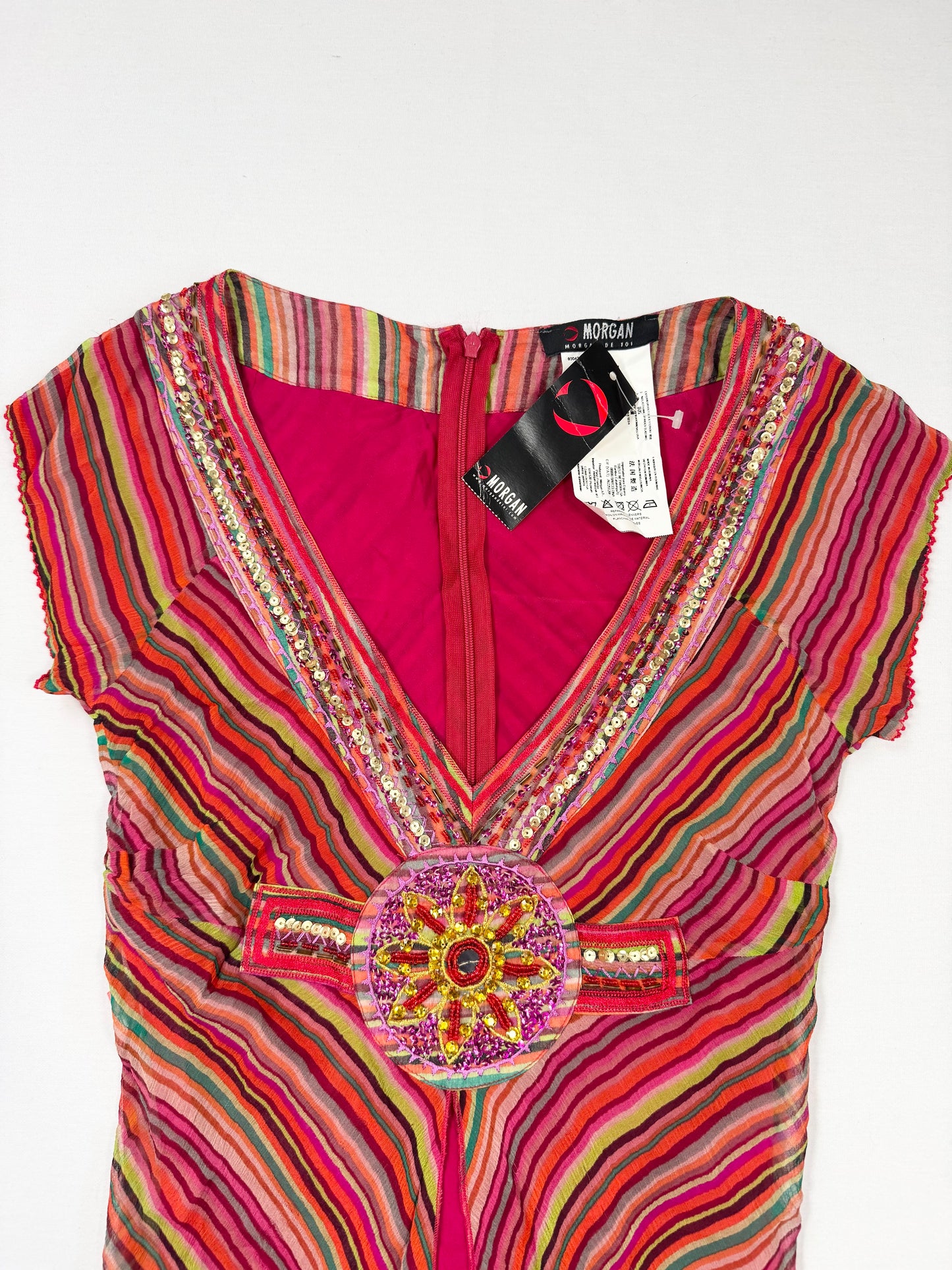 Morgan De Toi Pink Striped Mini Dress ♡ XS