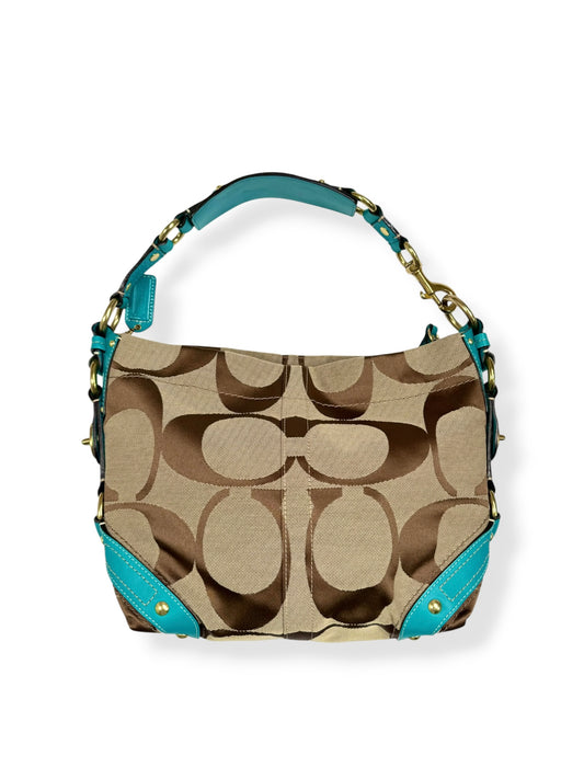 Turquoise Leather Coach Bag ♡