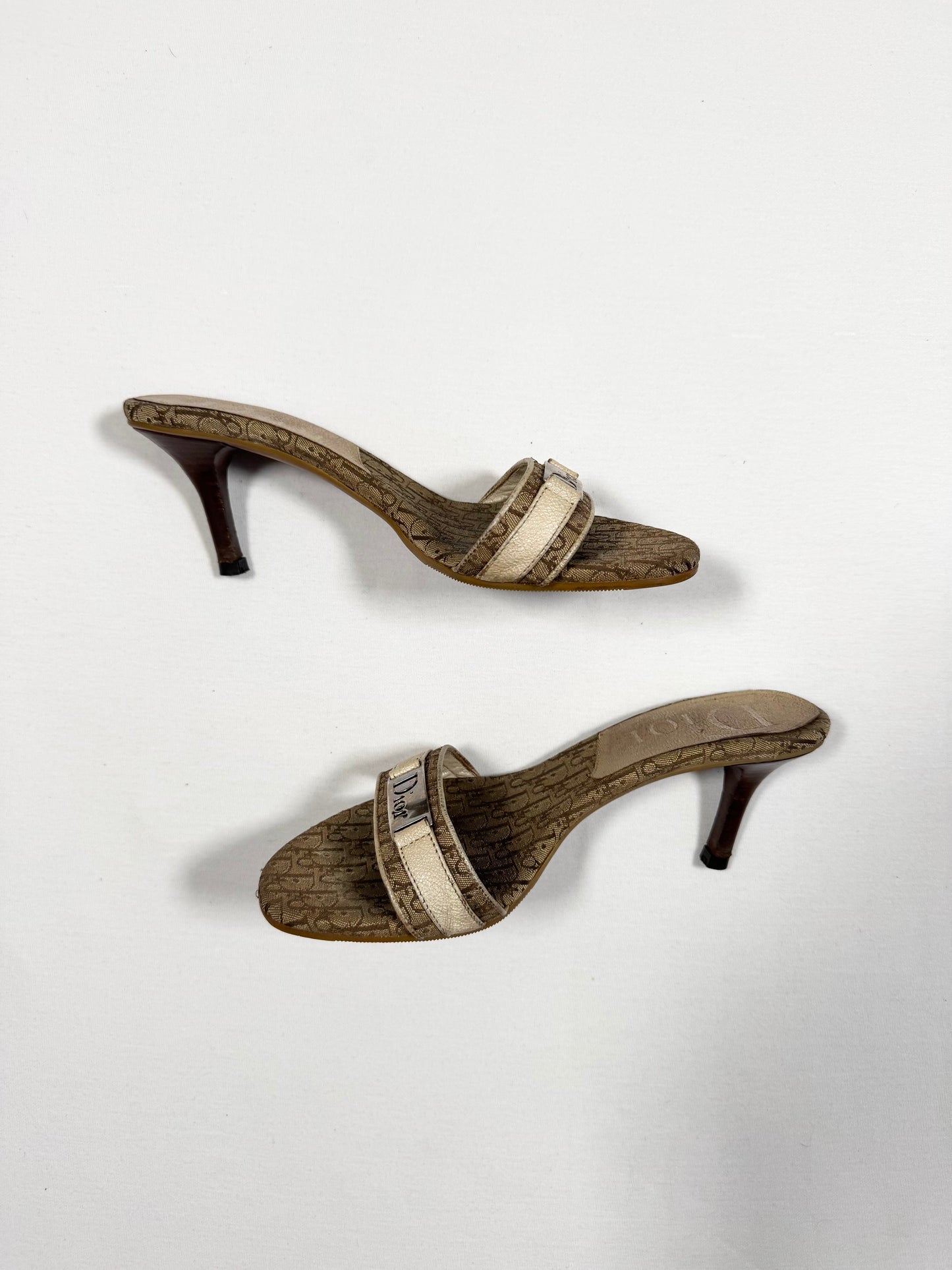 Dior Diorissimo Canvas Heels ♡ Size 38