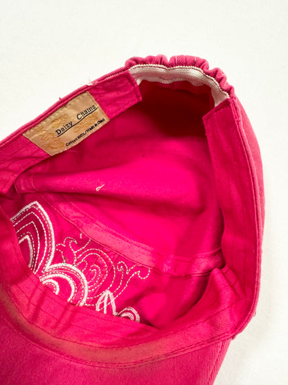 Pink Diamante Cross Cap ♡