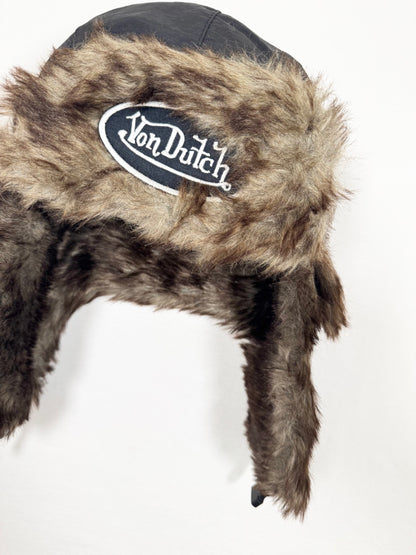 Black Fur Von Dutch Hat