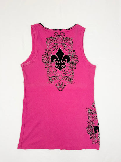 Vocal Pink Cross Tank ♡ 3XL