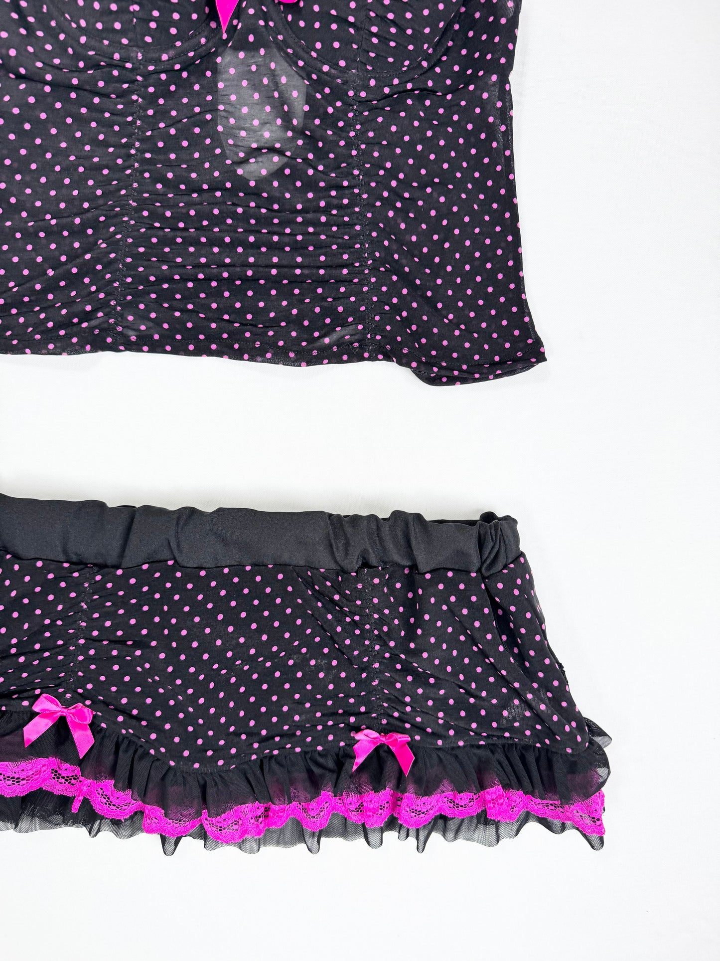La Senza Polka Ruffle Cami Set ♡ S