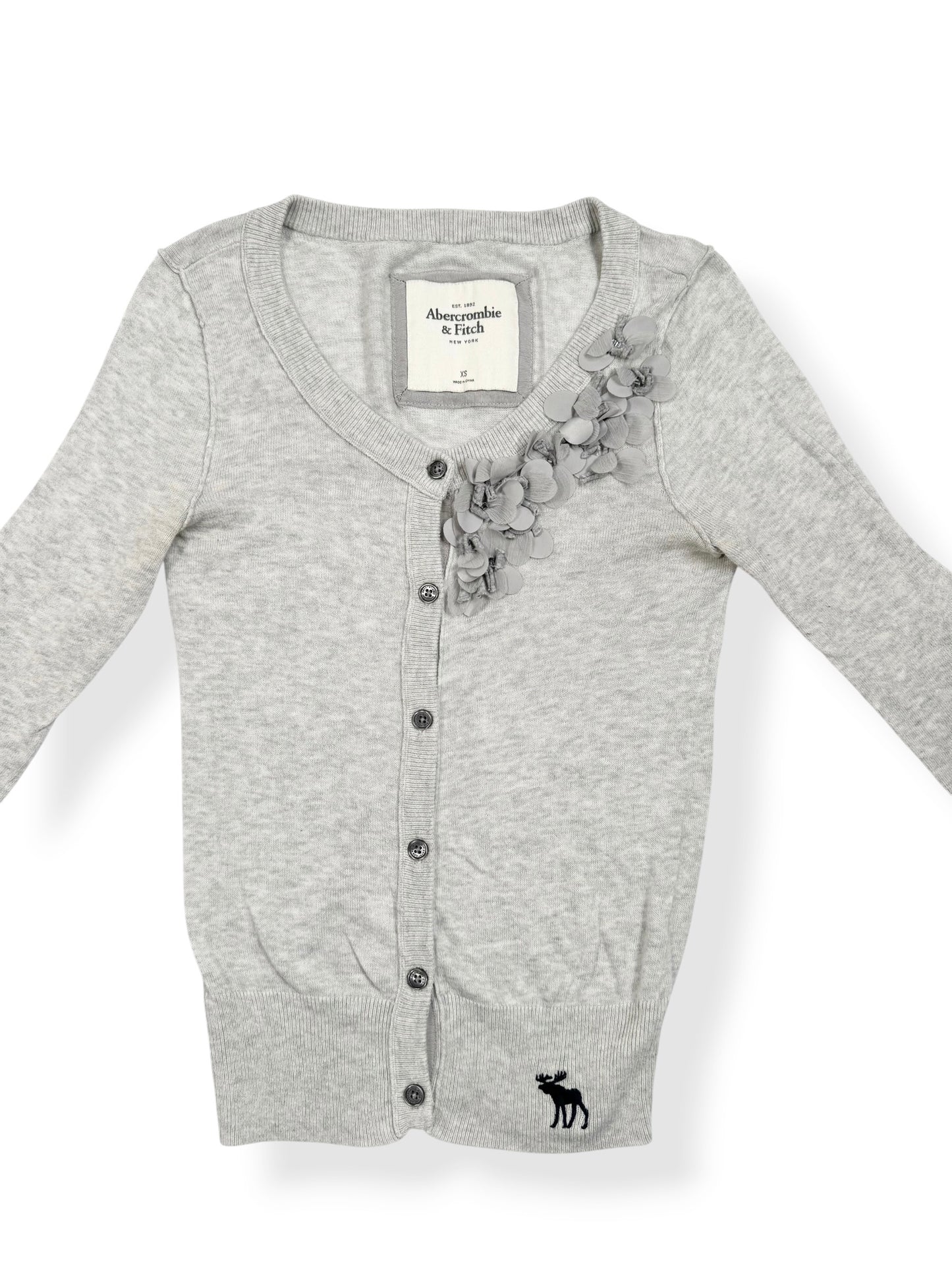 Abercrombie Grey Cardigan ♡ XS