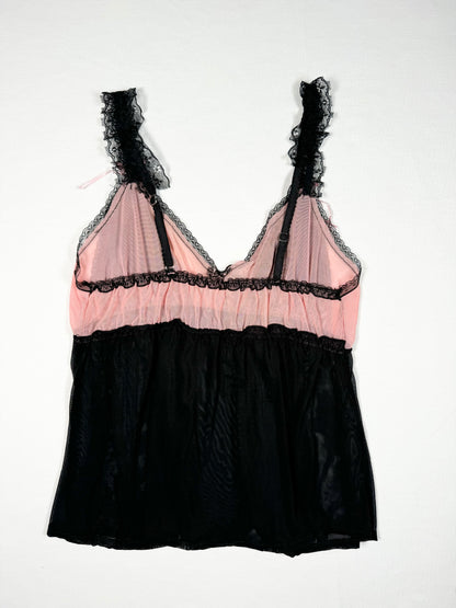 Pink & Black Cami