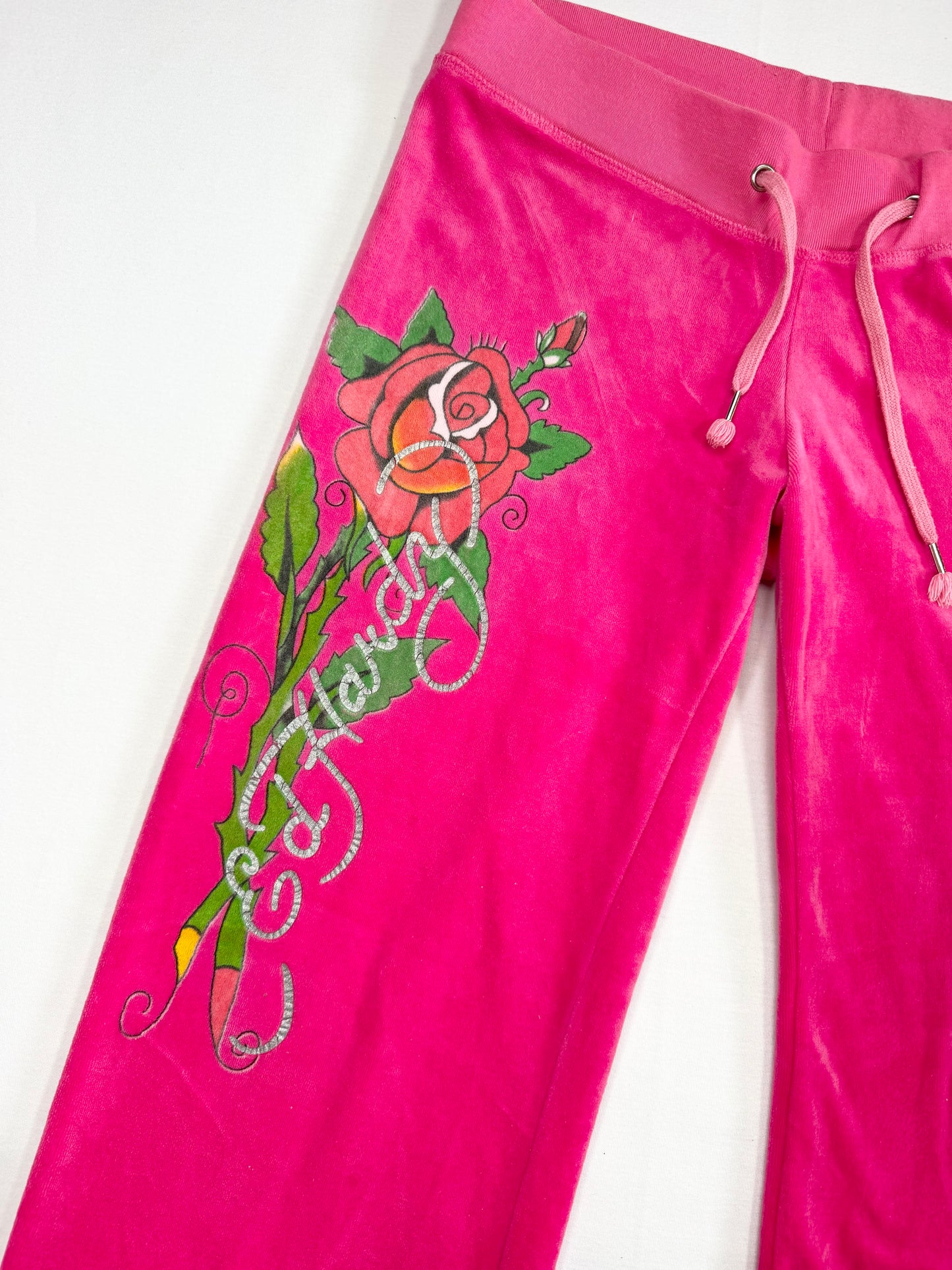 Pink Velour Ed Hardy Tracksuit ♡ M/L