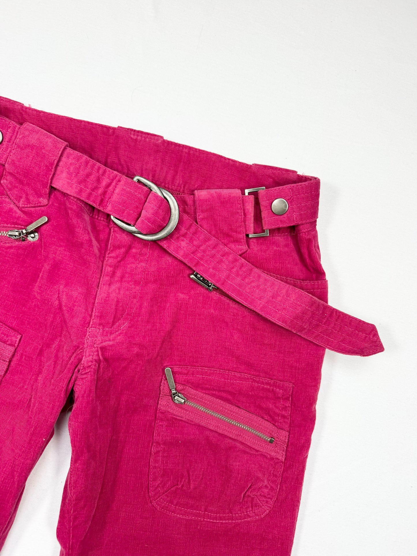 Clothes Compact USA Red Corduroy Lace Up Flared Pants ♡ S