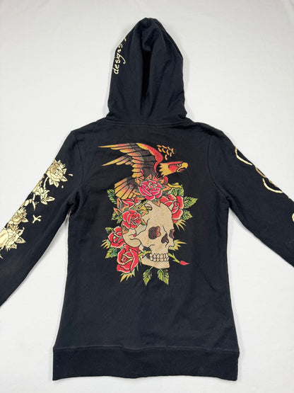 Ed Hardy Zip Up Hoodie ♡ S