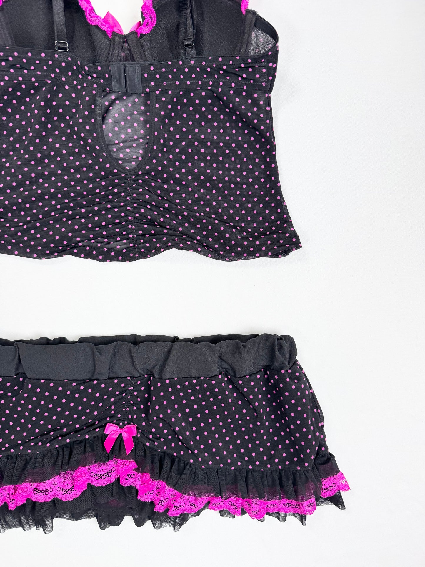 La Senza Polka Ruffle Cami Set ♡ S