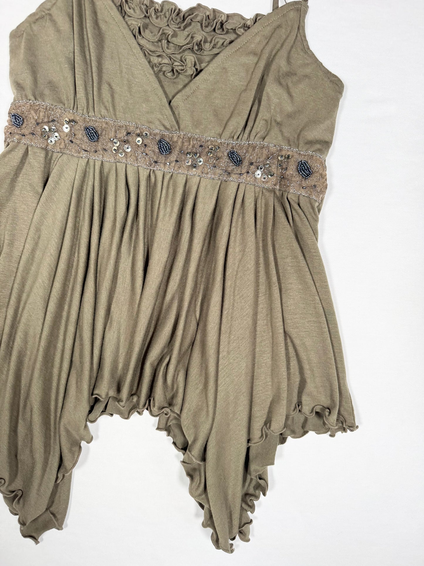 Khaki Pixie Cami ♡ Size S/M