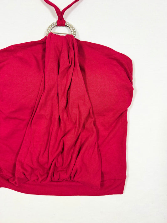 Red O-ring Halter ♡ Size XS