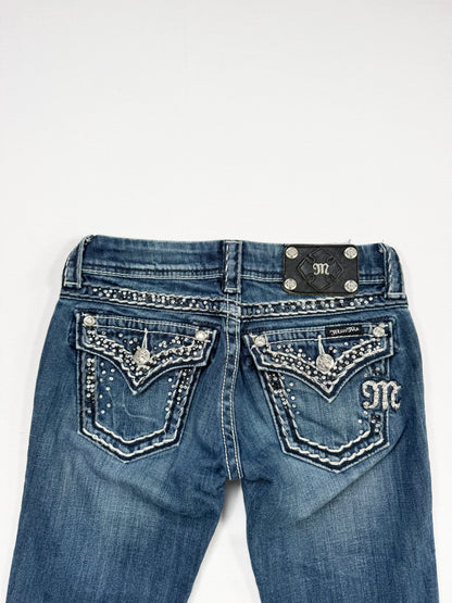 Diamanté Miss Me Flared Jeans ♡ 24”