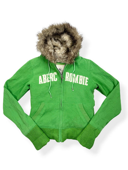 Abercrombie Fur Hood Zip Up ♡ M