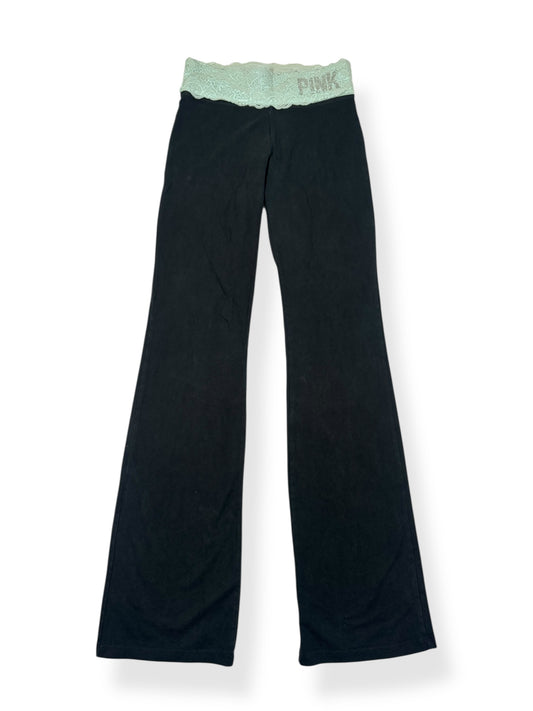 PINK Seafoam Lace Flared Leggings ♡ XS