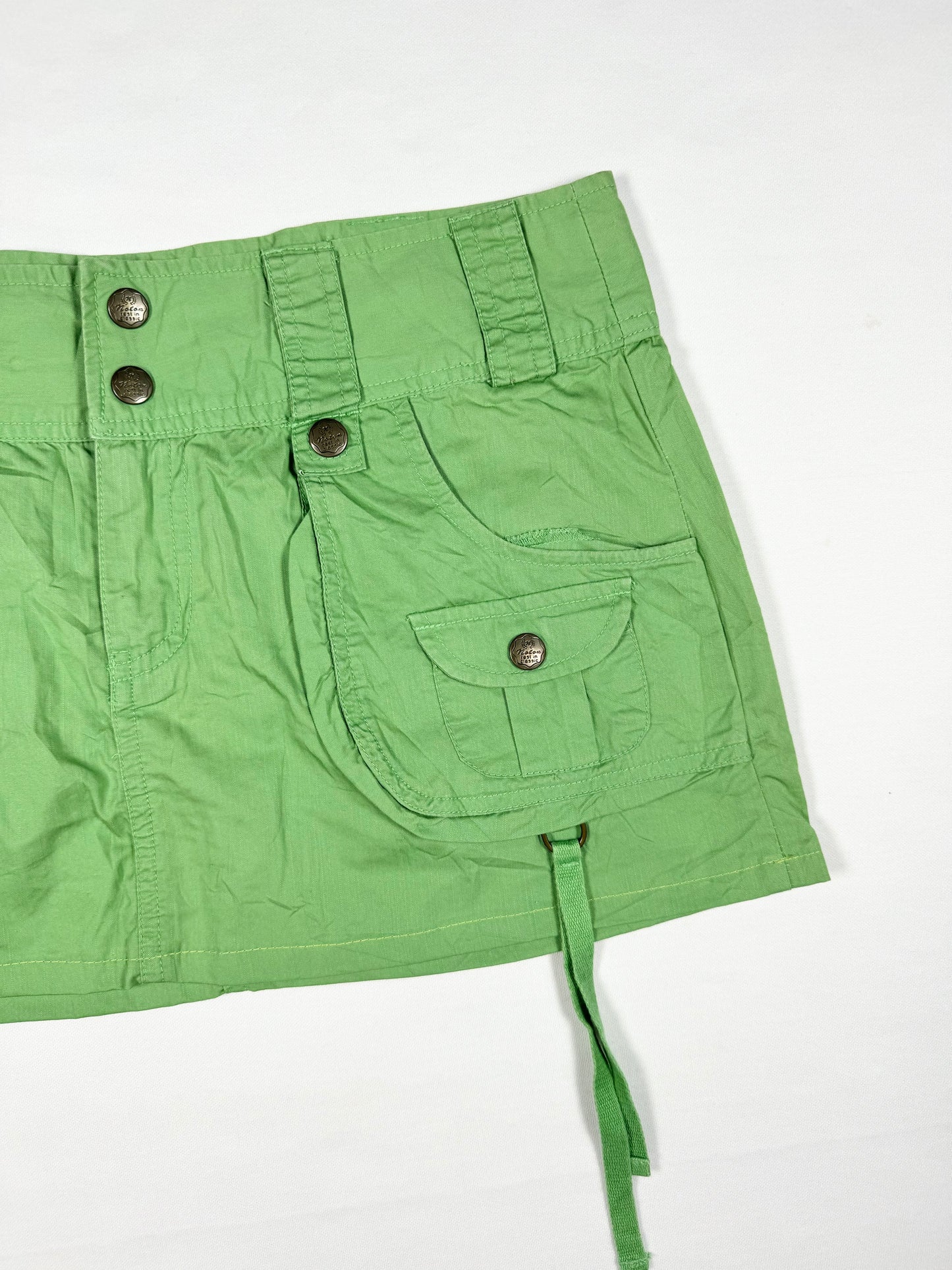 Green Cargo Skirt