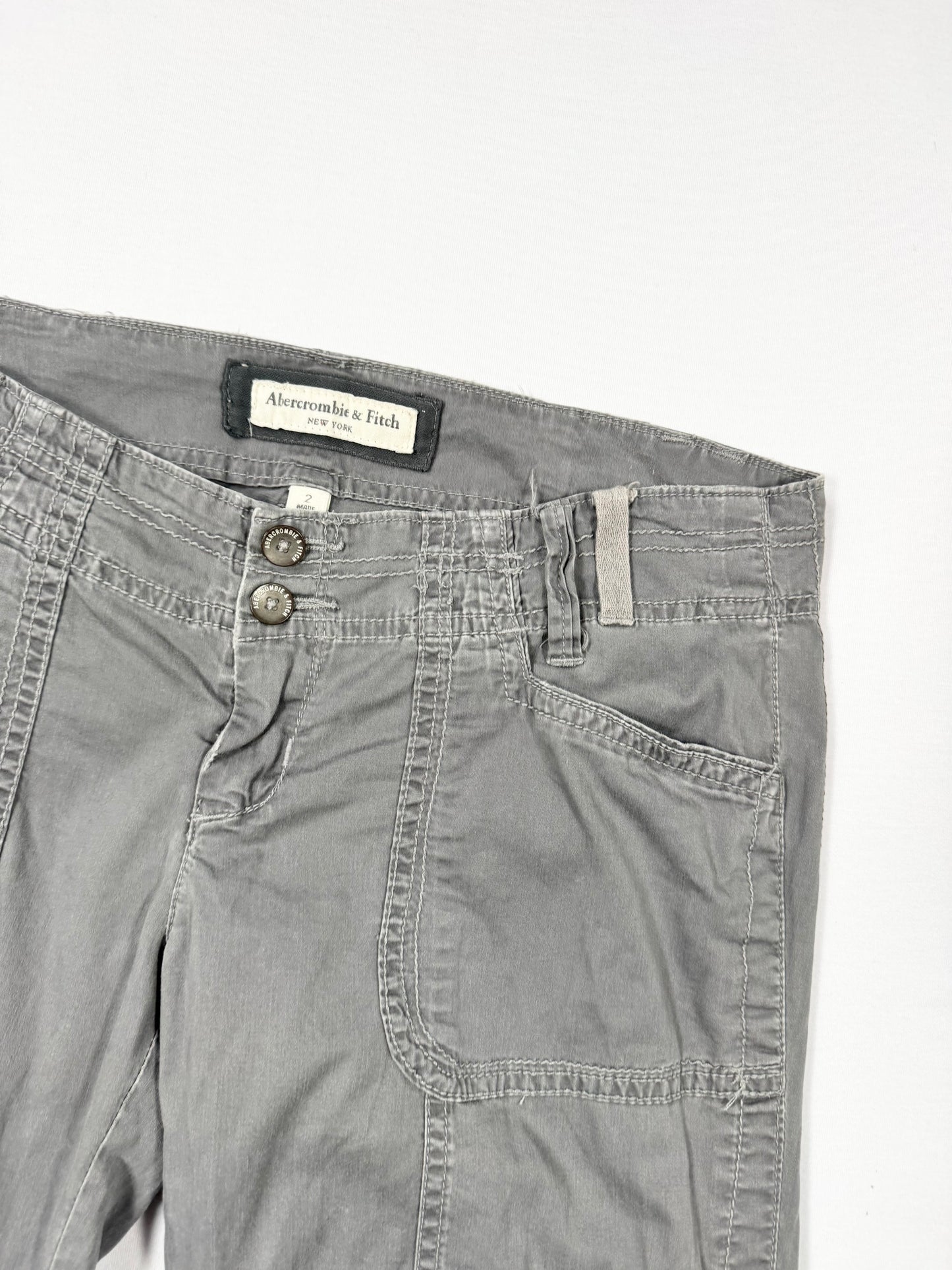Abercrombie & Fitch Grey Cargo Pants ♡ S