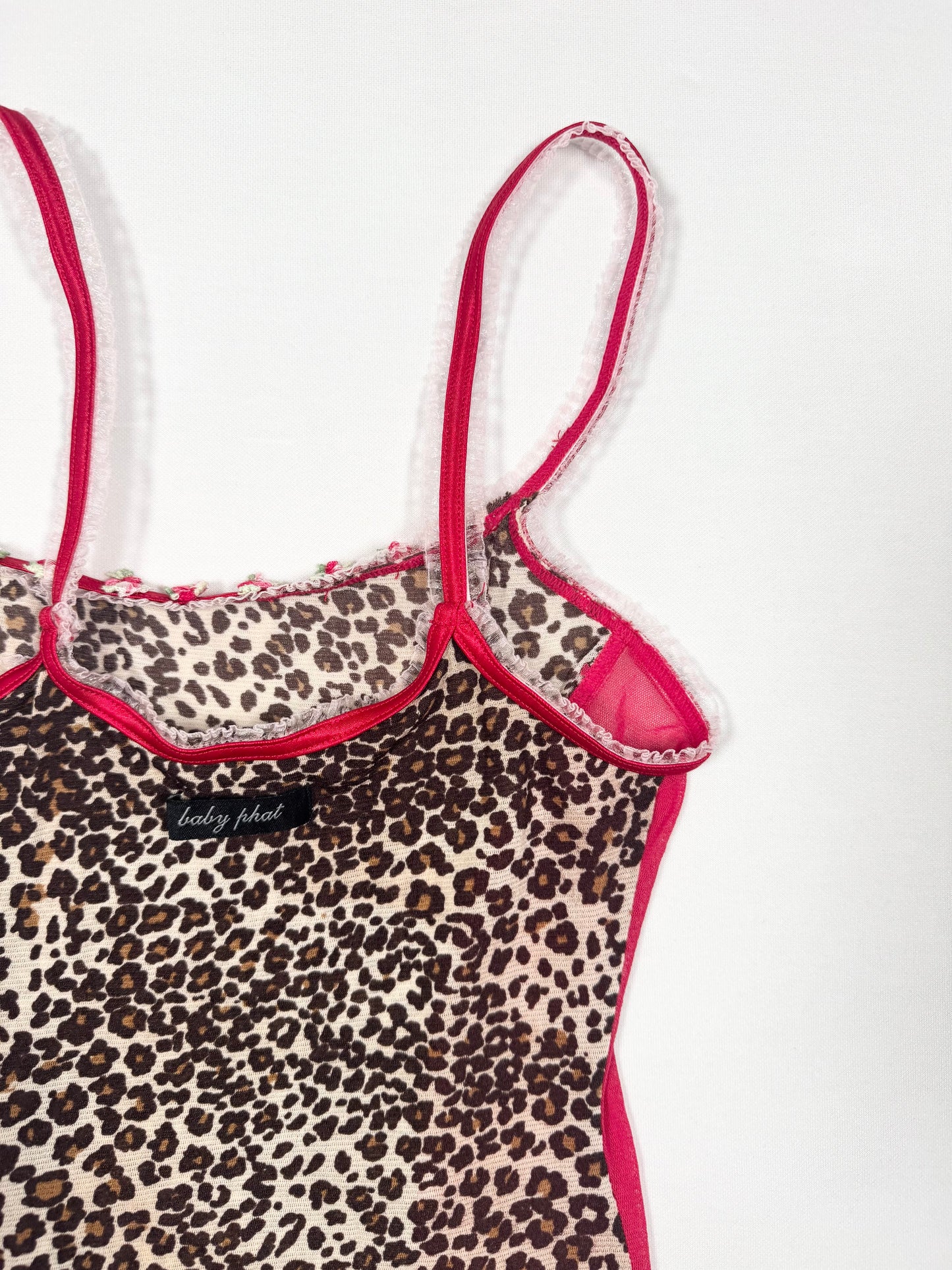 Baby Phat Leopard Mesh Cami ♡ Size XS