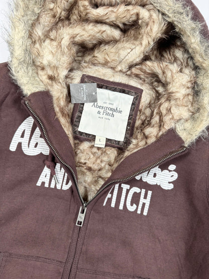 Abercrombie Fur Hooded Zip Up ♡ Size L