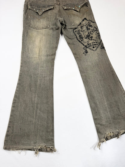 Morgan De Toi Grunge Flared Jeans ♡ M