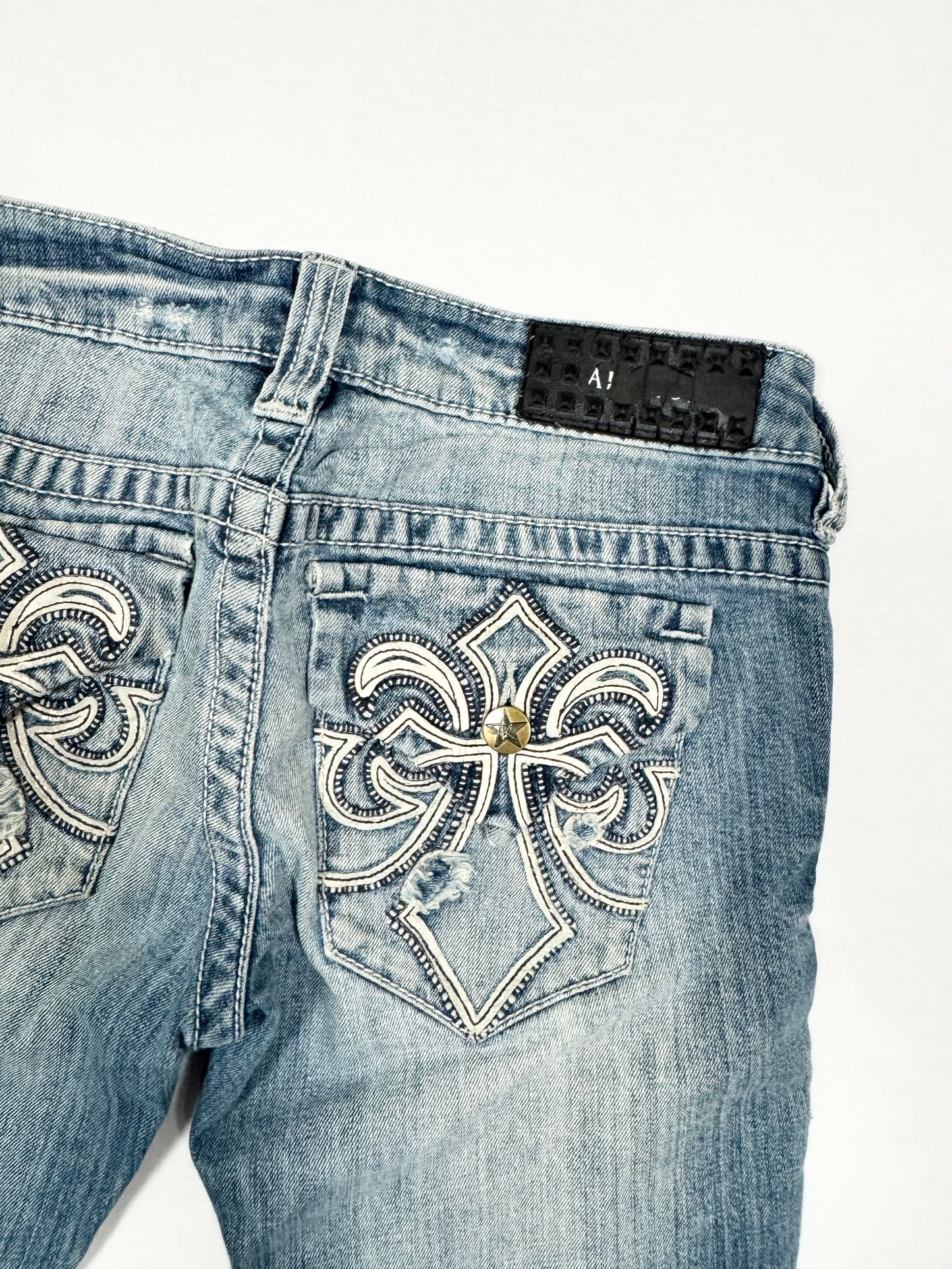 Affliction Cross Flared Jeans ♡ Size S