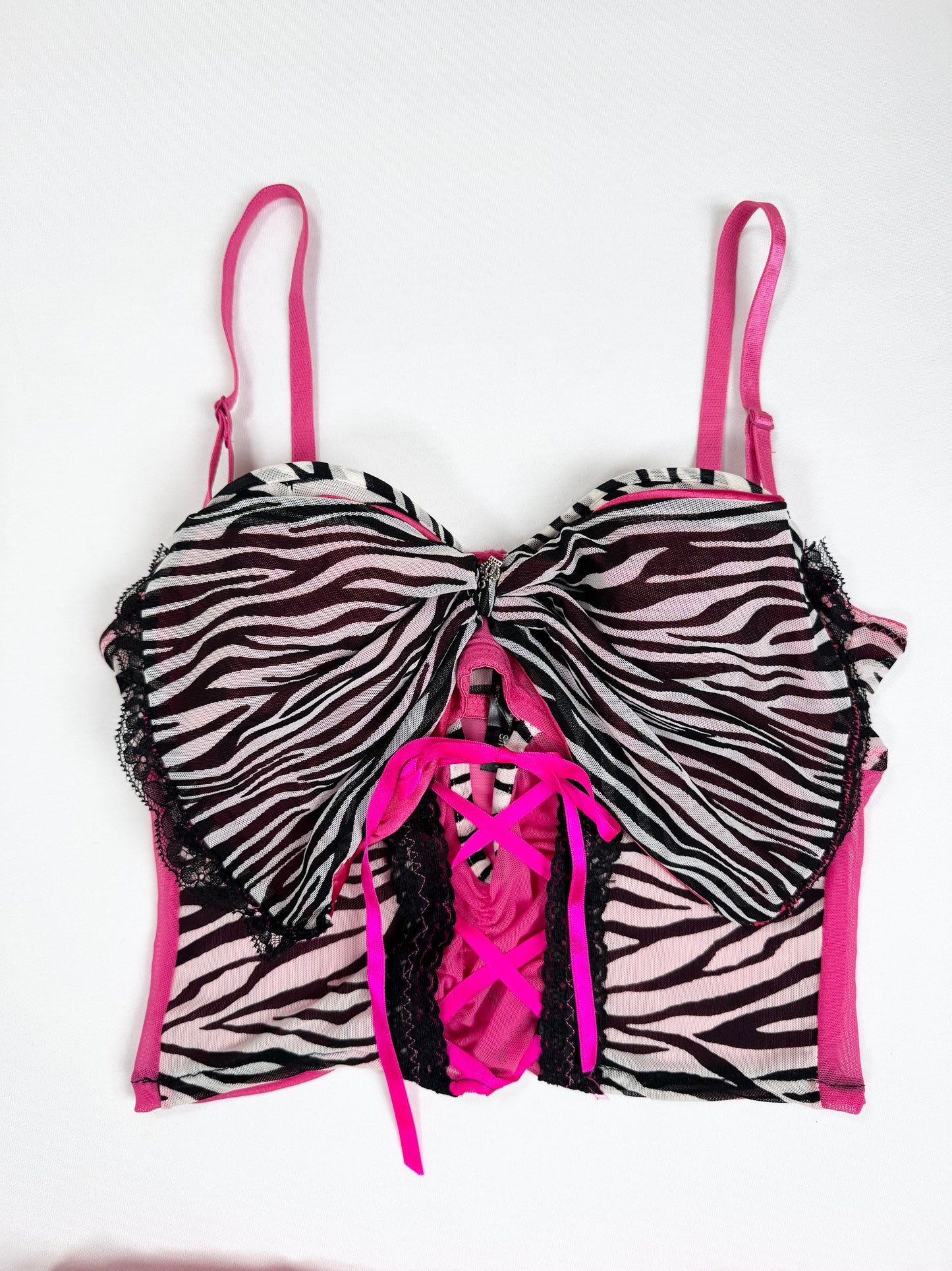Pink & Zebra Cami Set ♡ S