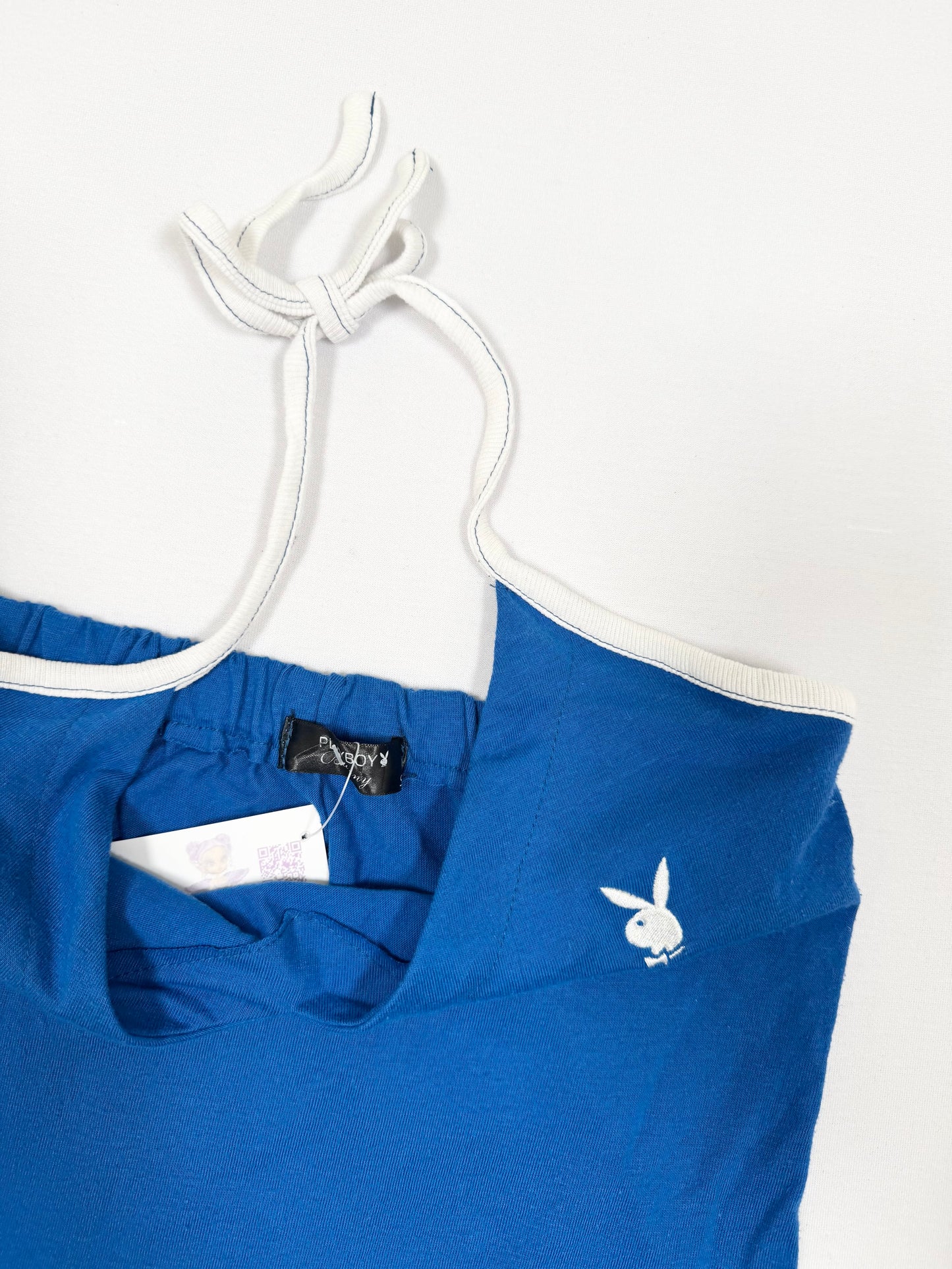 Blue Playboy Halter