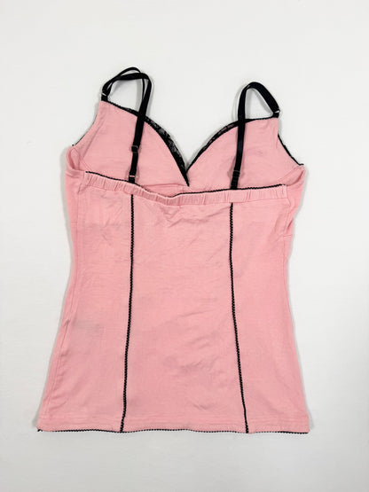 Lipservice Pink Corset Cami ♡ ♡