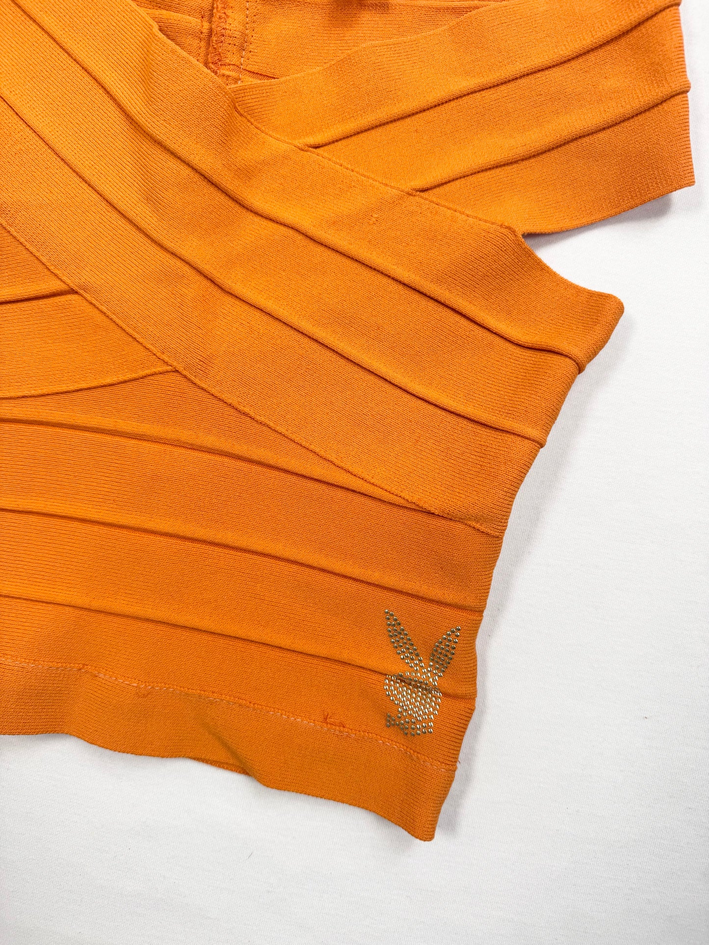 Playboy Orange Bandage Top ♡ XXS