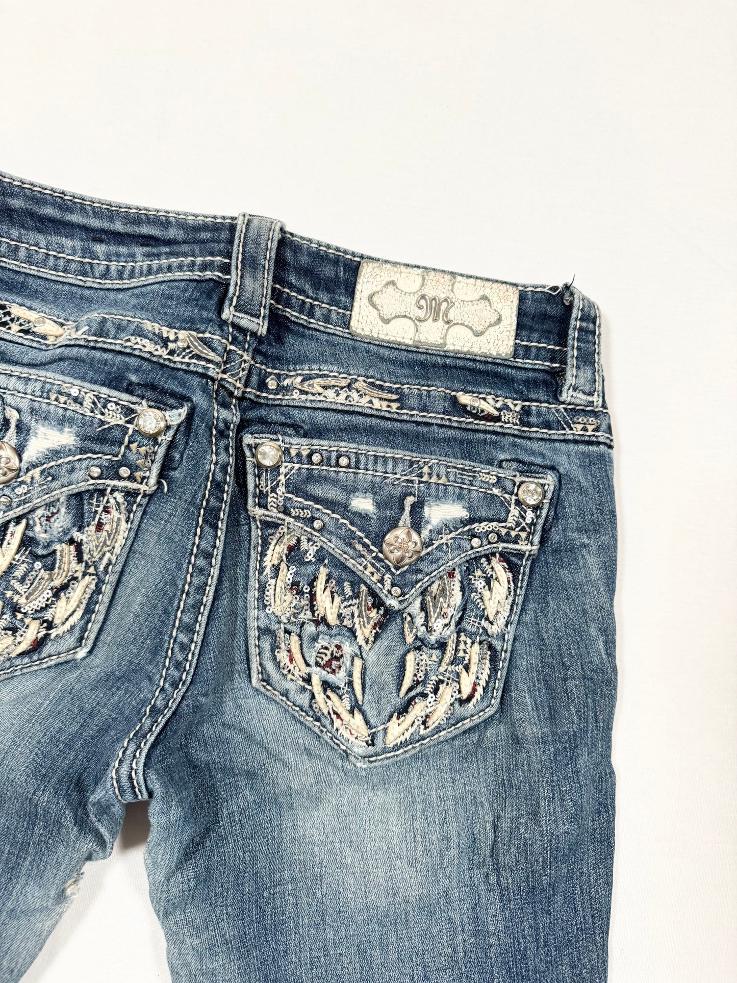 Miss Me Wing Flared Jeans