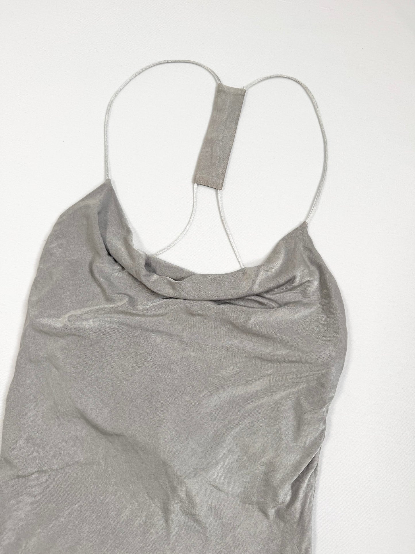Morgan De Toi Grey Diamante Cowl Neck Cami ♡