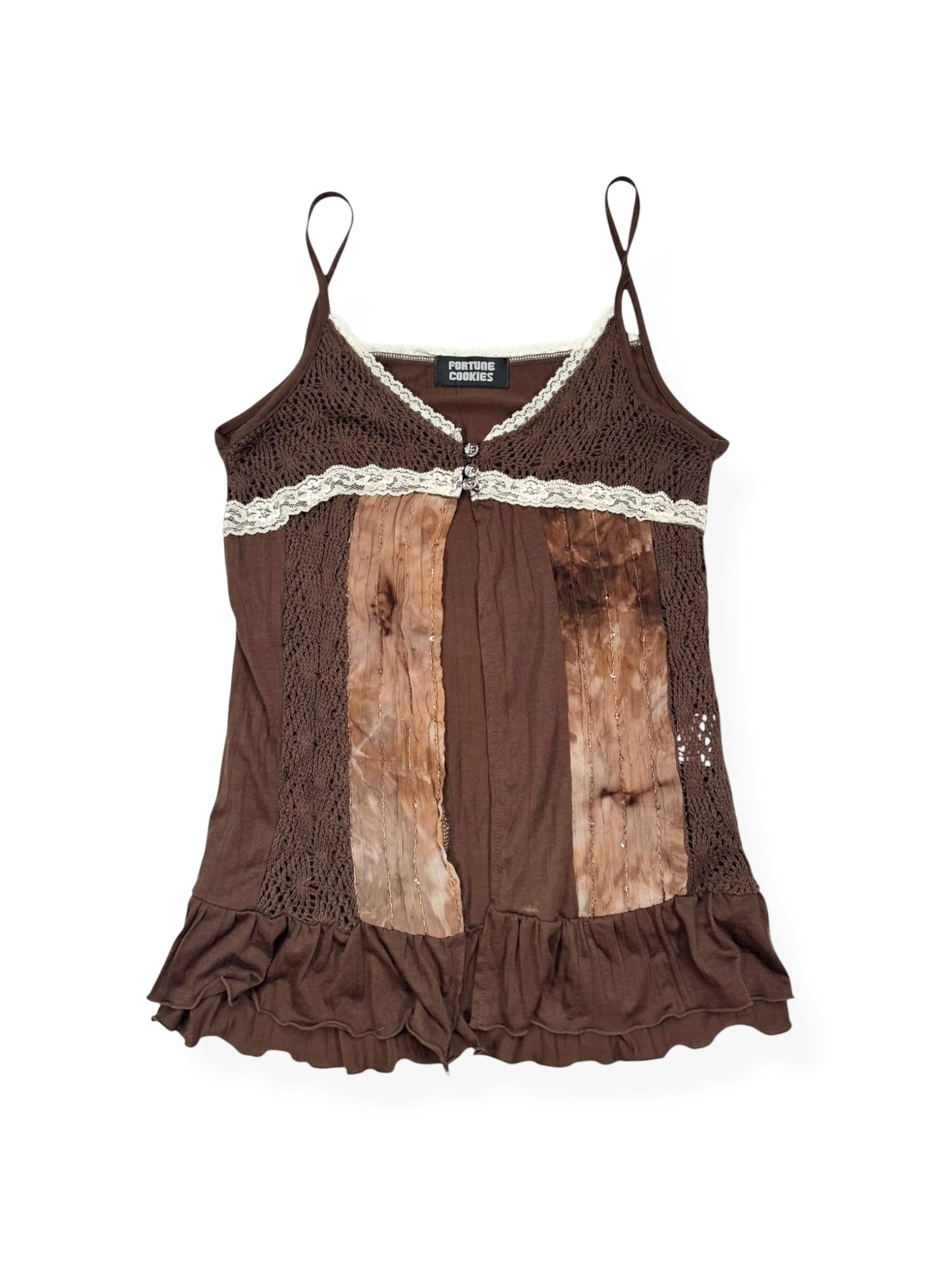 Brown Crochet Bust Cami ♡