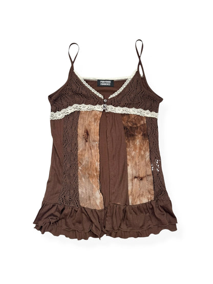Brown Crochet Bust Cami ♡