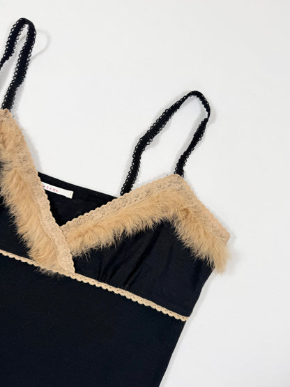Fur Trim Cami ☆ S
