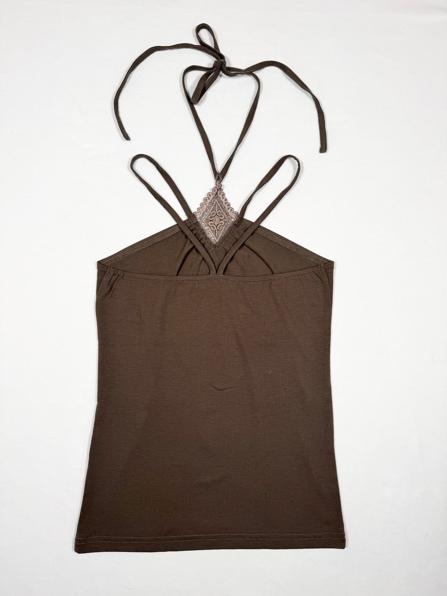 Brown Halter Cami ♡ Size S