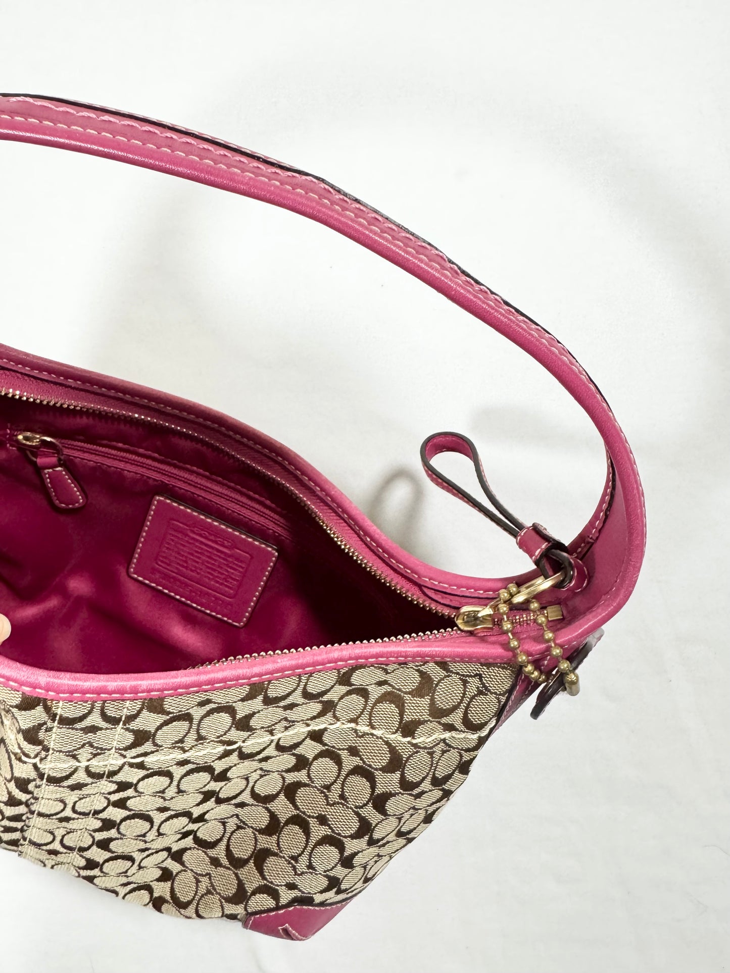 Pink Leather Coach Bag ♡