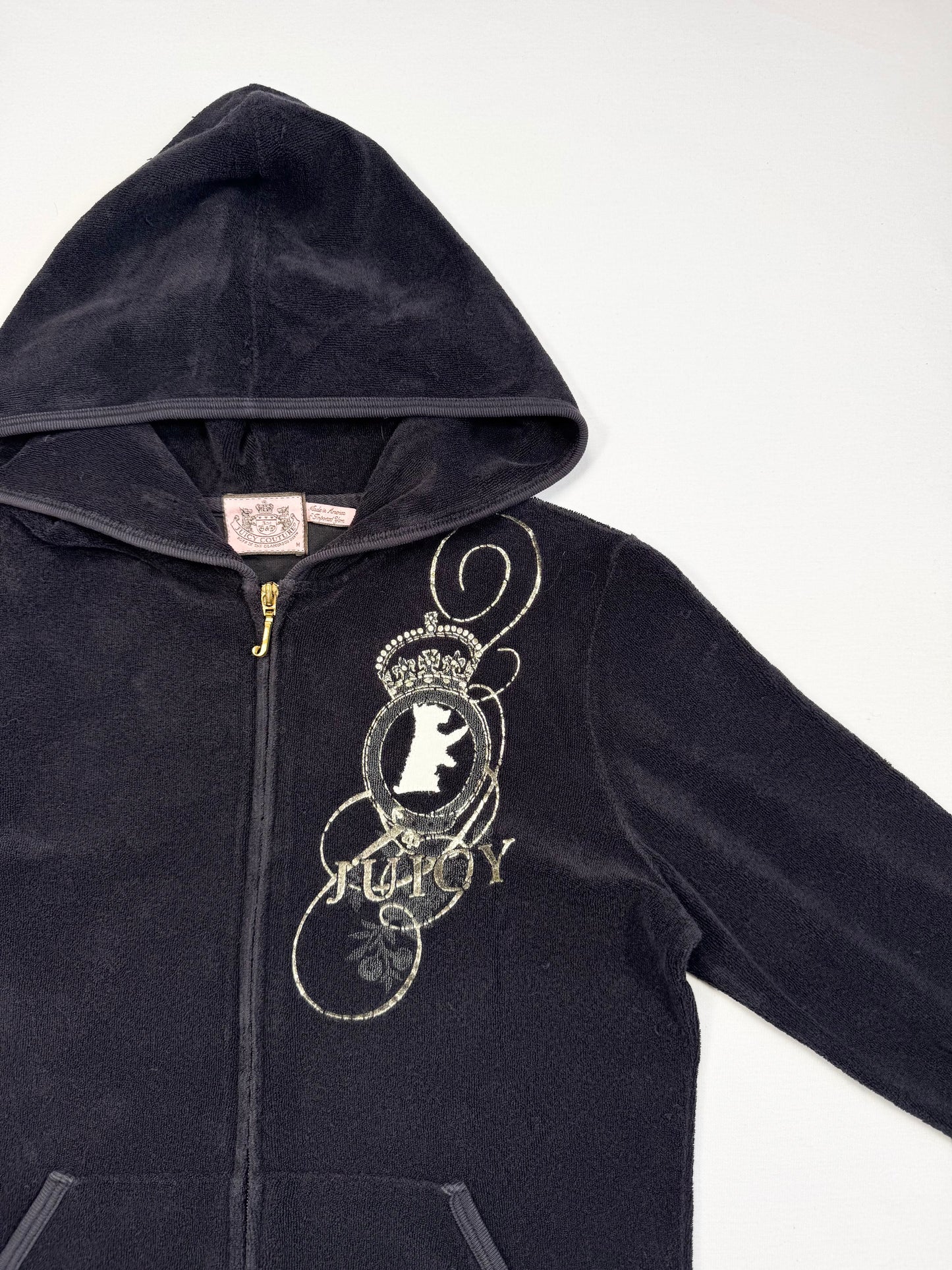 Juicy Couture Black Towelling Tracksuit Set ♡ S/M
