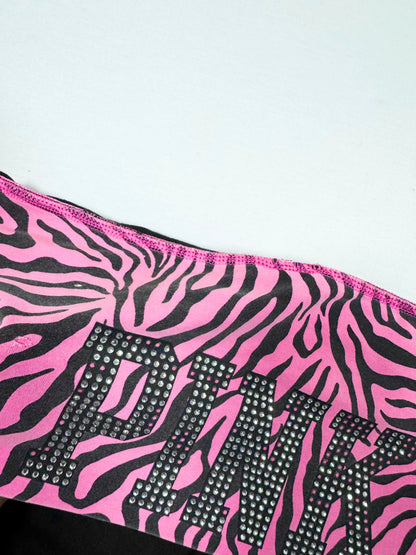 PINK Victoria’s Secret Zebra Fold Over Shorts