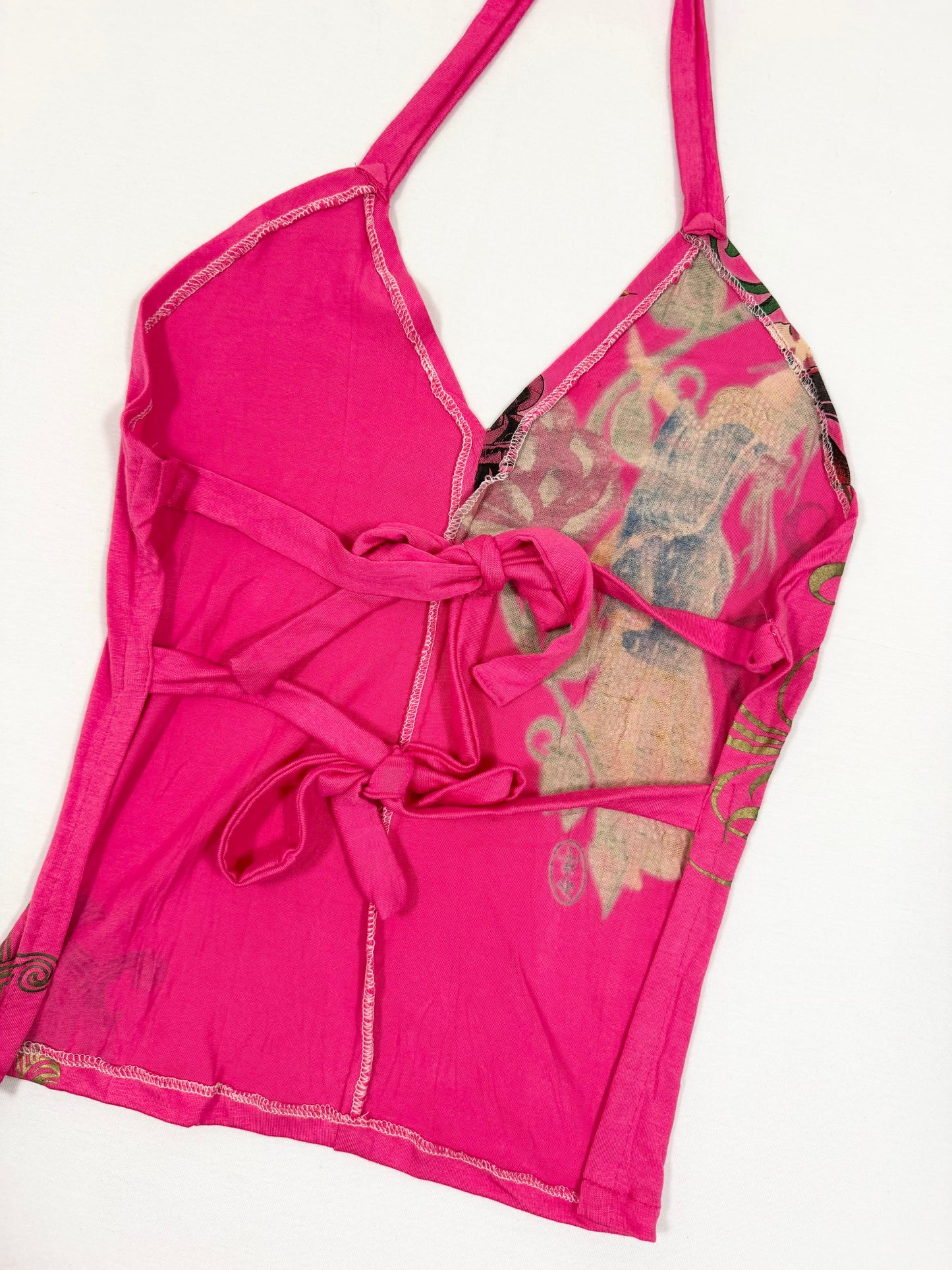 Christian Audigier Pink Shorts & Halter Set ♡ S