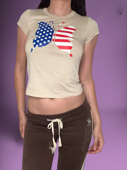 Juicy Couture USA Butterfly Tee ♡ Size S