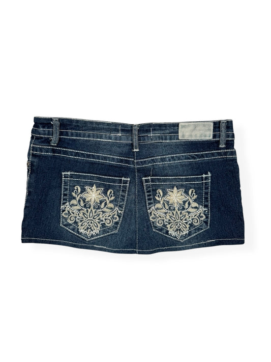 Embroidered Pocket Mini Skirt ♡ Size M