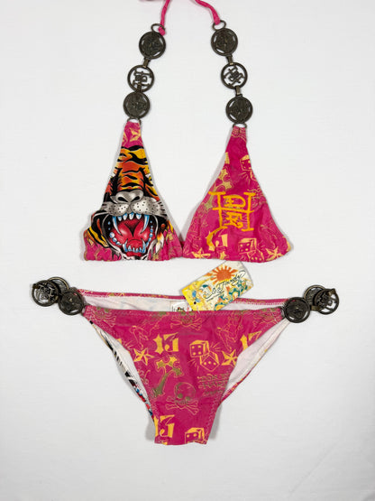 Ed Hardy Pink Chain Bikini