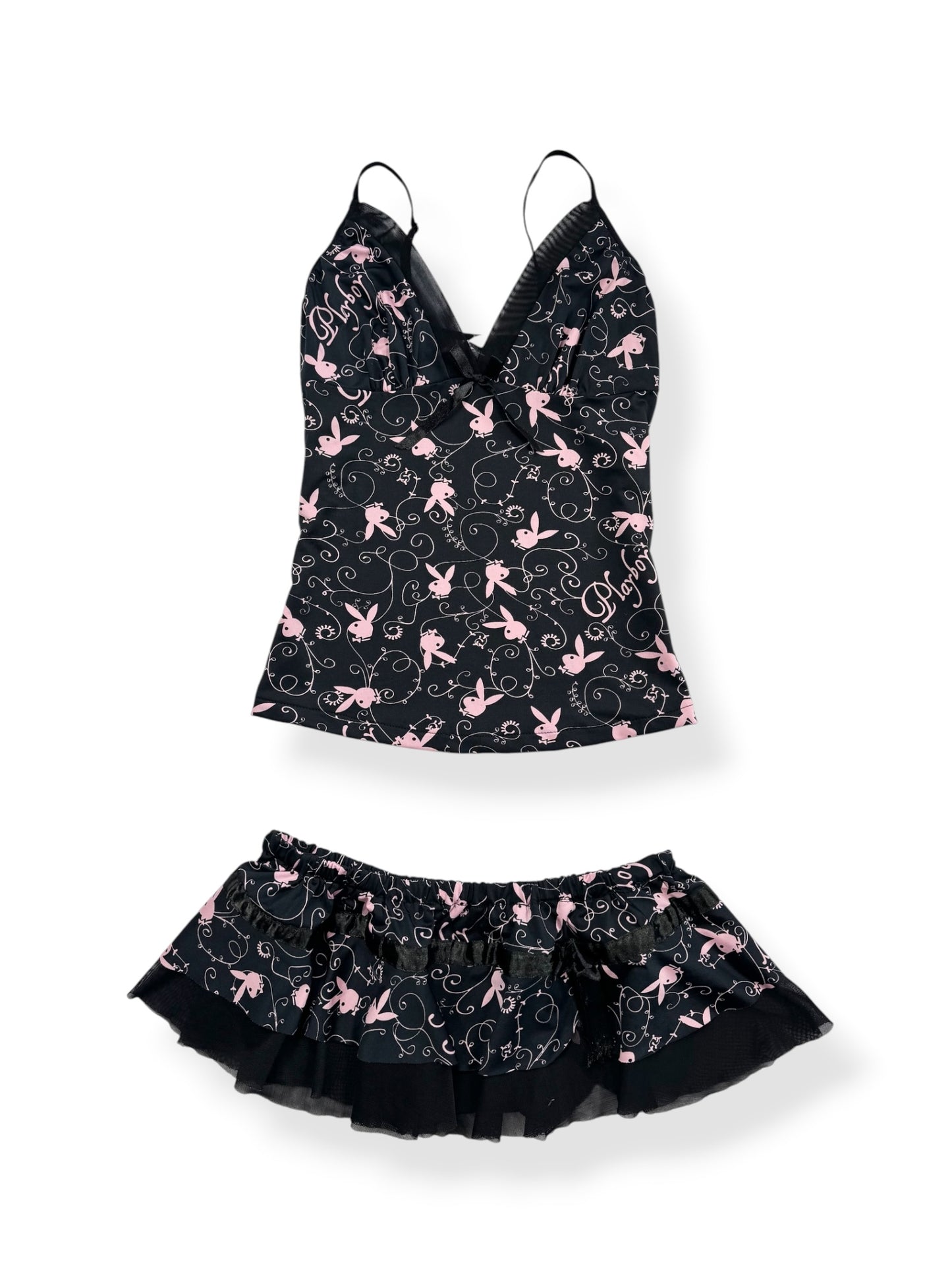 Playboy Cami & Skirt Set ♡ S