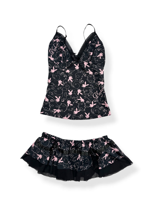 Playboy Cami & Skirt Set ♡ S